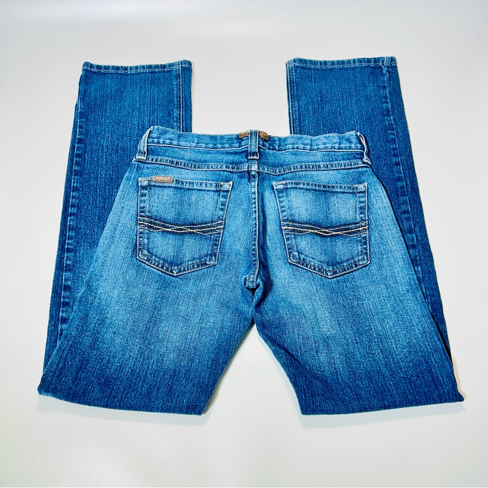 Ariat jeans Legacy M7 Slim Straight Leg jeans embroidered men size 28 X 34